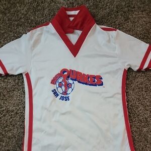 1978/79 Vintage NASL San Jose Quakes Jeresy - Red & White